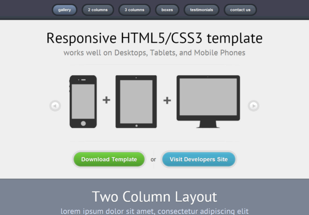 Free Html5 Css3: Html5 Template : Responsive 01
